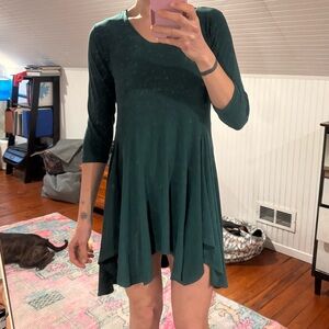 Sympli Deep Green Long Sleeve Dress